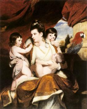 喬舒亞 雷諾玆 Lady Cockburn and her Three Eldest Sons